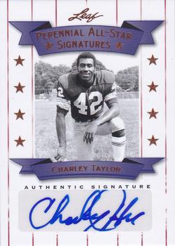 2012 Leaf Legends of Sport - Perennial All-Stars Autographs Gold #PAS-CT1 Charley Taylor Front