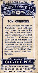 1908 Ogden’s Pugilists & Wrestlers Series 1 #14 Tom Connors Back