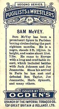 1909 Ogden’s Pugilists & Wrestlers Series 2 #51 Sam McVey Back