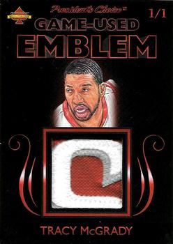 2020 President's Choice Solitaire - Game-Used Emblem Red #NNO Tracy McGrady Front