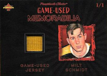 2020 President's Choice Solitaire - Game-Used Memorabilia Small Red #NNO Milt Schmidt Front