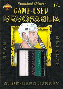 2020 President's Choice Solitaire - Game-Used Memorabilia Large Gold #NNO Ryan Getzlaf Front
