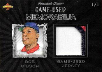 2020 President's Choice Solitaire - Game-Used Memorabilia Large Silver #NNO Bob Gibson Front