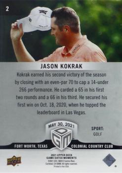 2021 Upper Deck Game Dated Moments - Silver #2 Jason Kokrak Back
