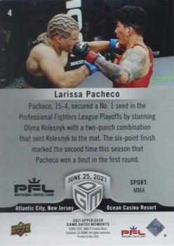 2021 Upper Deck Game Dated Moments - Silver #4 Larissa Pacheco Back