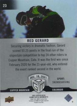 2021 Upper Deck Game Dated Moments - Silver #23 Red Gerard Back