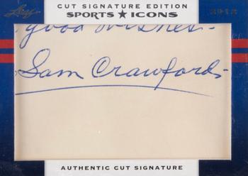 2012 Leaf Sports Icons Cut Signature Edition #NNO Sam Crawford Front