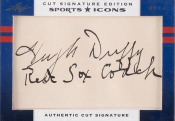 2012 Leaf Sports Icons Cut Signature Edition #NNO Hugh Duffy Front