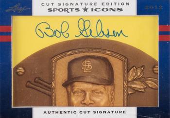 2012 Leaf Sports Icons Cut Signature Edition #NNO Bob Gibson Front
