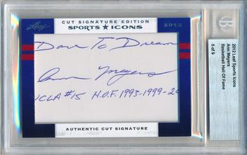 2012 Leaf Sports Icons Cut Signature Edition #NNO Ann Meyers Front