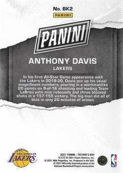2021 Panini Father's Day #BK2 Anthony Davis Back