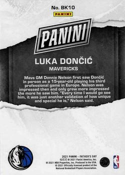 2021 Panini Father's Day #BK10 Luka Doncic Back