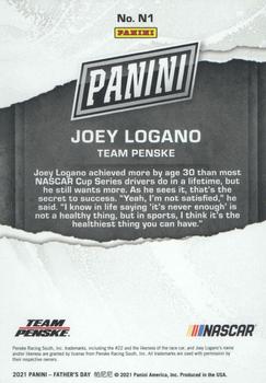 2021 Panini Father's Day #N1 Joey Logano Back