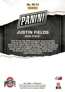 2021 Panini Father's Day #RC13 Justin Fields Back