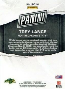 2021 Panini Father's Day #RC14 Trey Lance Back