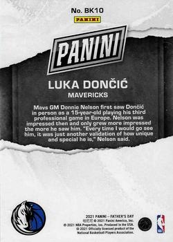 2021 Panini Father's Day - Silver #BK10 Luka Doncic Back