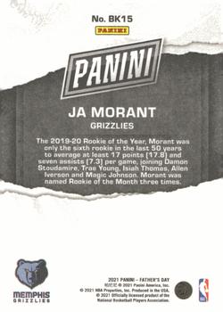 2021 Panini Father's Day - Silver #BK15 Ja Morant Back