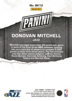 2021 Panini Father's Day - Rainbow Spokes #BK12 Donovan Mitchell Back