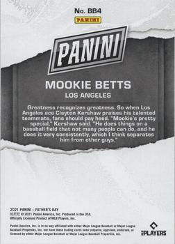 2021 Panini Father's Day - Cracked Ice #BB4 Mookie Betts Back