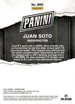 2021 Panini Father's Day - Cracked Ice #BB6 Juan Soto Back