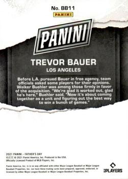 2021 Panini Father's Day - Cracked Ice #BB11 Trevor Bauer Back