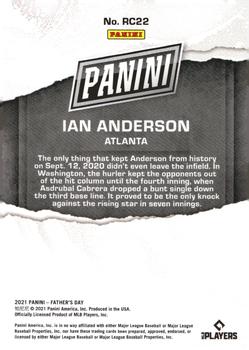 2021 Panini Father's Day - Cracked Ice #RC22 Ian Anderson Back