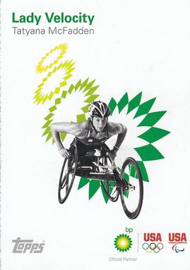 2011 Topps BP Olympic/Paralympic Games #NNO Tatyana McFadden Front