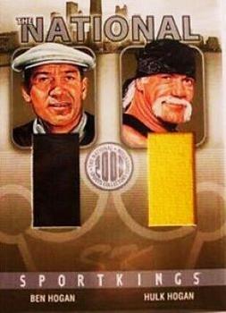 2008 Sportkings Series B - The National Convention Memorabilia Silver #SKN-47 Ben Hogan / Hulk Hogan Front