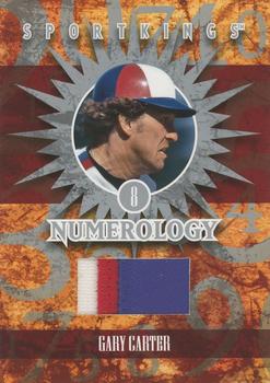 2009 Sportkings Series C - Numerology Silver #N-03 Gary Carter Front
