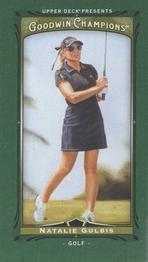 2013 Upper Deck Goodwin Champions - Mini Green Blank Back #NNO Natalie Gulbis Front