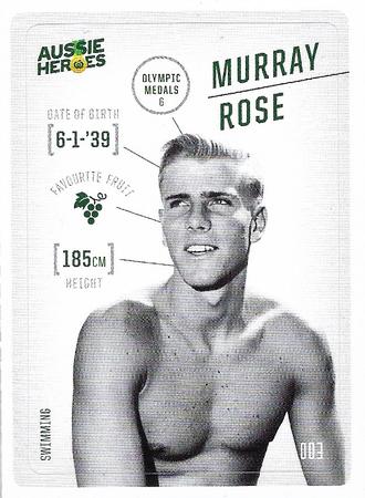 2021 Woolworths Aussie Heroes Stickers #3 Murray Rose Front