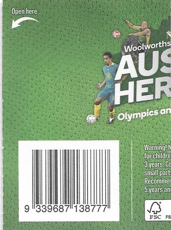 2021 Woolworths Aussie Heroes Stickers #9 Ellie Cole Back