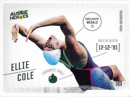 2021 Woolworths Aussie Heroes Stickers #9 Ellie Cole Front