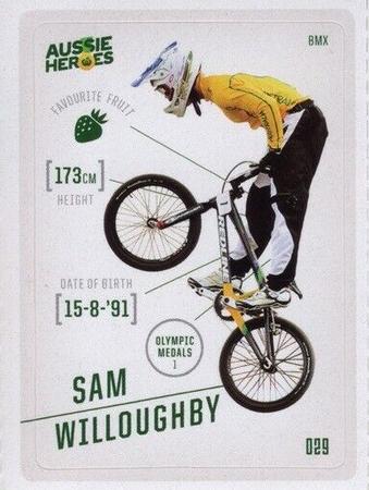 2021 Woolworths Aussie Heroes Stickers #29 Sam Willoughby Front