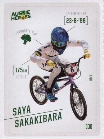 2021 Woolworths Aussie Heroes Stickers #30 Saya Sakakibara Front