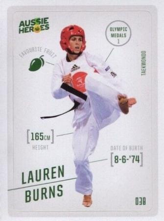 2021 Woolworths Aussie Heroes Stickers #38 Lauren Burns Front
