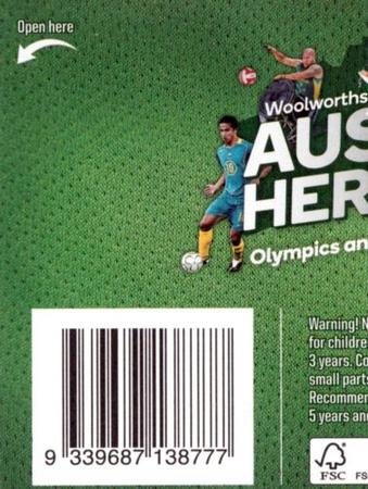 2021 Woolworths Aussie Heroes Stickers #45 Sam Kerr Back