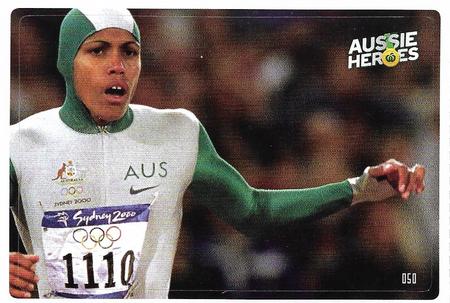 2021 Woolworths Aussie Heroes Stickers #50 Cathy Freeman Front