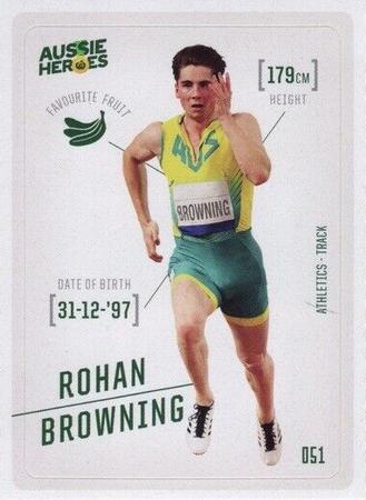 2021 Woolworths Aussie Heroes Stickers #51 Rohan Browning Front