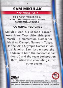 2021 Topps U.S. Olympic & Paralympic Team & Hopefuls - Bronze #7 Sam Mikulak Back