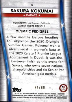 2021 Topps U.S. Olympic & Paralympic Team & Hopefuls - Bronze #12 Sakura Kokumai Back