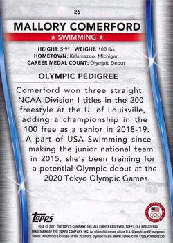 2021 Topps U.S. Olympic & Paralympic Team & Hopefuls - Bronze #26 Mallory Comerford Back
