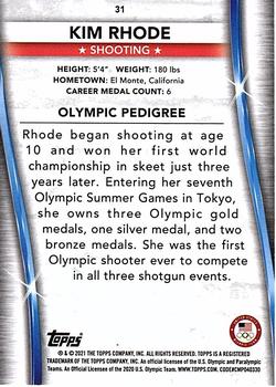 2021 Topps U.S. Olympic & Paralympic Team & Hopefuls - Bronze #31 Kim Rhode Back