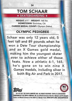 2021 Topps U.S. Olympic & Paralympic Team & Hopefuls - Bronze #34 Tom Schaar Back
