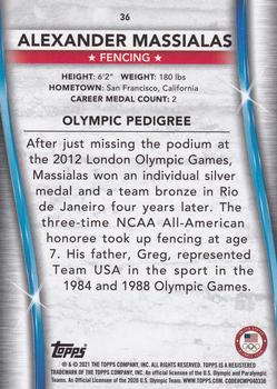 2021 Topps U.S. Olympic & Paralympic Team & Hopefuls - Bronze #36 Alexander Massialas Back