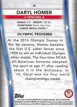 2021 Topps U.S. Olympic & Paralympic Team & Hopefuls - Bronze #49 Daryl Homer Back