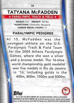 2021 Topps U.S. Olympic & Paralympic Team & Hopefuls - Bronze #54 Tatyana McFadden Back