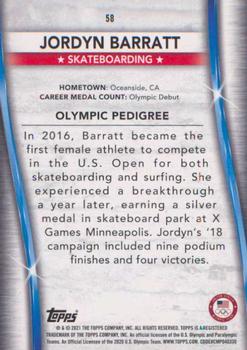2021 Topps U.S. Olympic & Paralympic Team & Hopefuls - Bronze #58 Jordyn Barratt Back