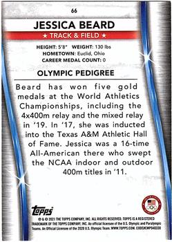 2021 Topps U.S. Olympic & Paralympic Team & Hopefuls - Bronze #66 Jessica Beard Back