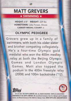2021 Topps U.S. Olympic & Paralympic Team & Hopefuls - Bronze #69 Matt Grevers Back